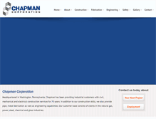 Tablet Screenshot of chapmancorporation.com